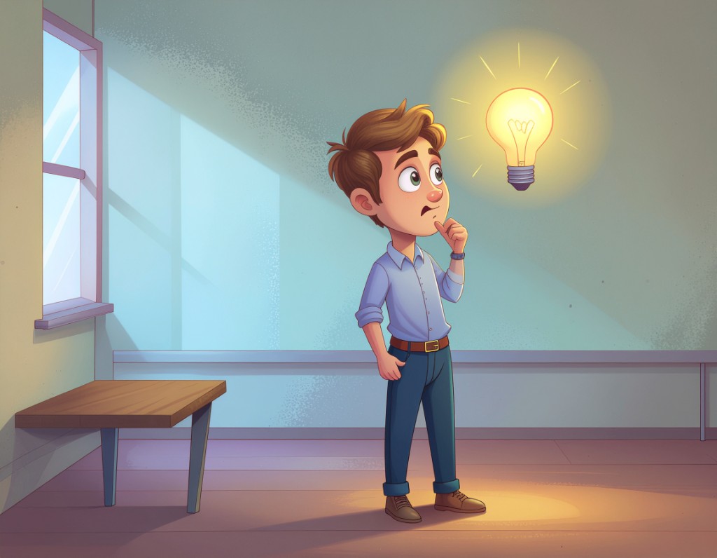Illustration of a moment of insight or new idea